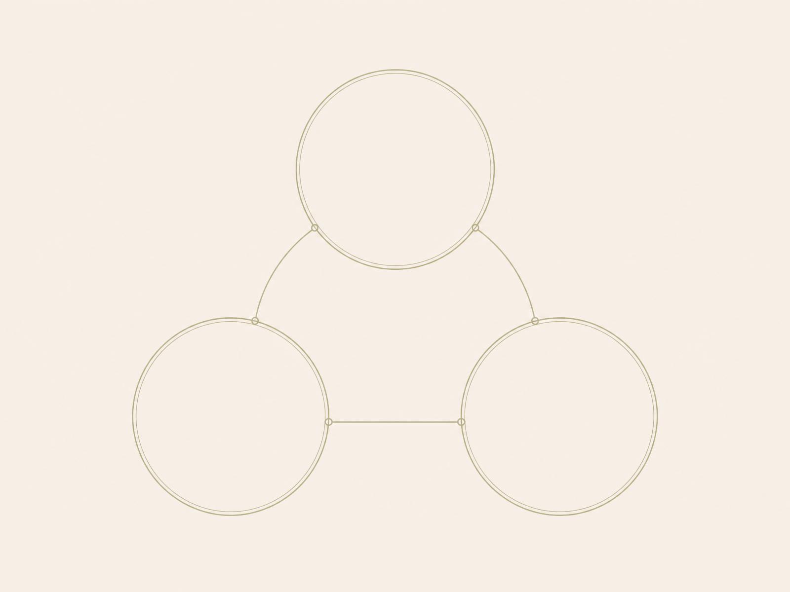 Ilustração sistêmica: empresa, colaborador e família interconectados